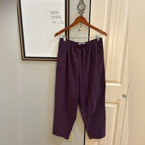 Purple Suede Pants